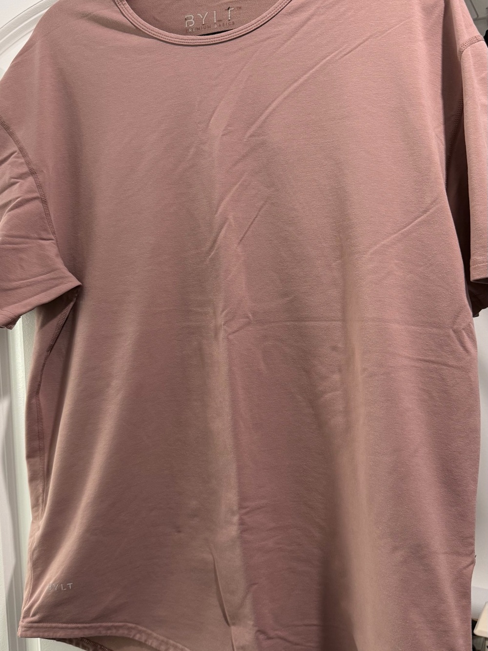 BYLT Basics Short Sleeve Tee in Dusty Rose